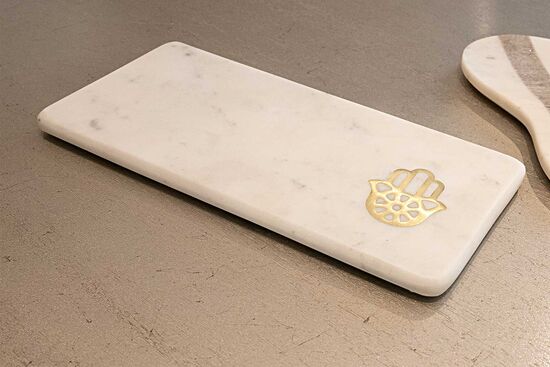 MARBLE KESME TAHTASI 30x15x2.5cm BEYAZ (AH-13067)