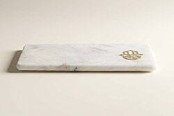 MARBLE KESME TAHTASI 30x15x2.5cm BEYAZ (AH-13067) - SERVİS-SUNUM