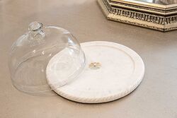 MARBLE SUNUMLUK -SEDEF DETAYLI -26x26x15cm BEYAZ (AH-13082) - Thumbnail