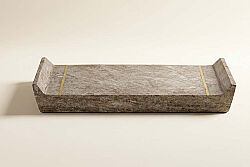 MARBLE TEPSI 38x22x5cm BEJ (AH-13079) - TEPSİ