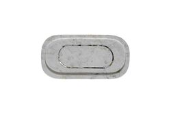 MARBLE TEPSI -SEDEF DETAYLI - 30x15x2.5cm BEYAZ (AH-13080) - Thumbnail
