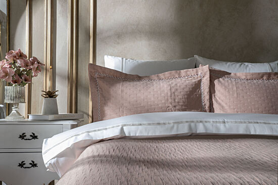 MARİSSA PİKE TAKIMI 240x250 3 PRC KREMİT - 2