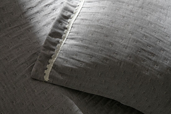 MARİSSA PİKE - YATAK ÖRTÜSÜ 240x250 3 PRC GRİ - 4