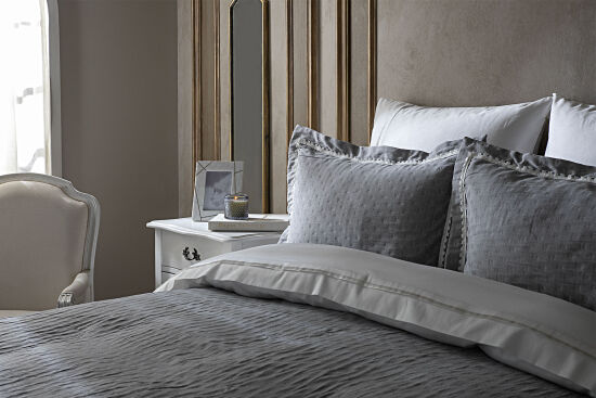 MARİSSA PİKE - YATAK ÖRTÜSÜ 240x250 3 PRC GRİ - 2