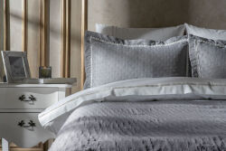 MARİSSA PİKE - YATAK ÖRTÜSÜ 240x250 3 PRC GRİ - KERVAN