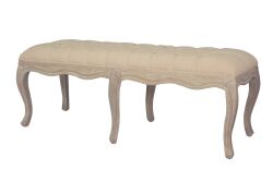 MARKİZ KREM 57x140x45cm SEA396 - BENCH MARKİZ