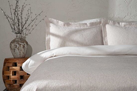 MARLİN PİKE-YATAK ÖRTÜSÜ 240x250 3 PRC BEJ - 1