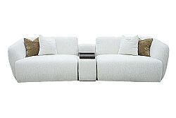 MARLOT DÖRTLÜ KOLTUK BEYAZ 105x280x75 (9851) - KERVAN