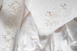 MARTESS NEVRESİM TAKIMI 200X220 4 PRC KREM - 4