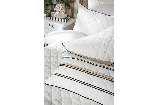 MASSA DAYBED YATAK ÖRTÜSÜ 260X235 TK 4 PRÇ EKRU - 4