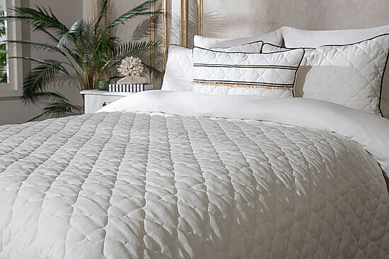 MASSA DAYBED YATAK ÖRTÜSÜ 260X235 TK 4 PRÇ EKRU - 6
