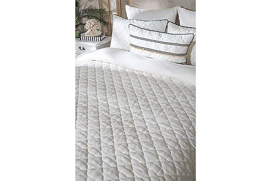 MASSA DAYBED YATAK ÖRTÜSÜ 260X235 TK 4 PRÇ EKRU - 7