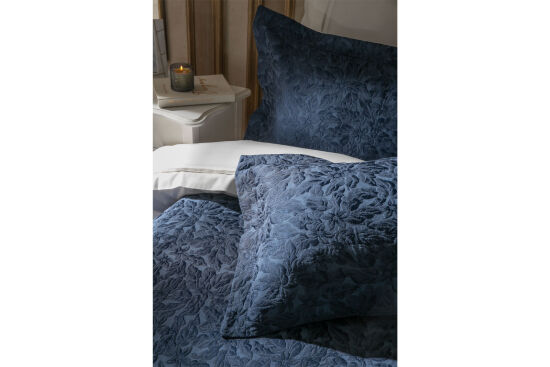 MELANİS PİKE - YATAK ÖRTÜSÜ 240x250 3 PRC LACİVERT - 2