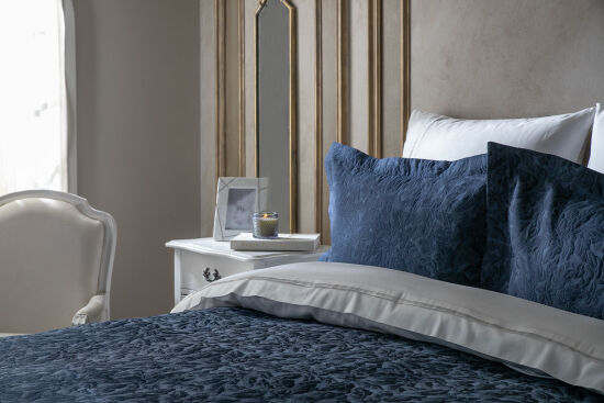 MELANİS PİKE - YATAK ÖRTÜSÜ 240x250 3 PRC LACİVERT - 3