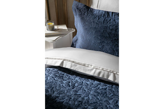 MELANİS PİKE - YATAK ÖRTÜSÜ 240x250 3 PRC LACİVERT - 4
