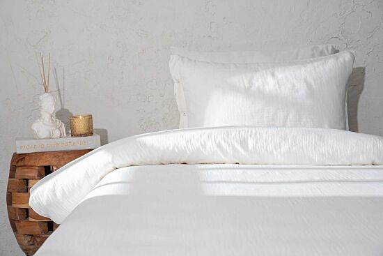 MELANİYS NEVRESİM TAKIMI 160X220 TK 3 PRC KREM - 1