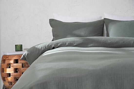 MELANİYS NEVRESİM TAKIMI 200X220 CK 4 PRC YEŞİL - 1