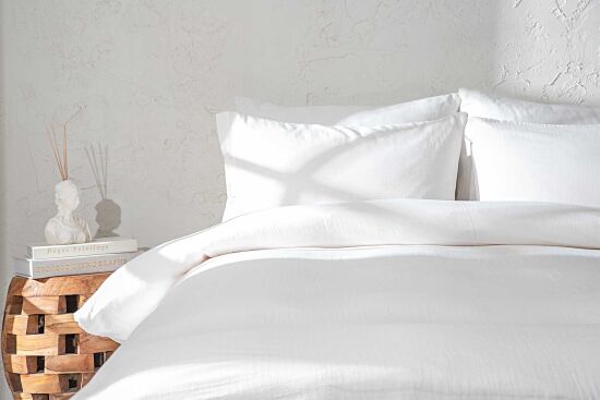 MELANİYS NEVRESİM TAKIMI 240X220 KING SIZE 4 PRC KREM - 1