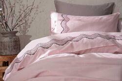 MELİS NEVRESİM TAKIMI 200X220 CK 6 PRC PUDRA-GRİ - 3