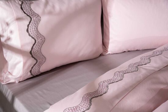 MELİS NEVRESİM TAKIMI 200X220 CK 6 PRC PUDRA-GRİ - 5