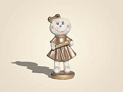 MERDANE TUTAN KURABİYE ÇOCUK 8,5x17 cm KREM-GOLD - KERVAN