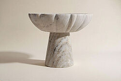 MERMER AYAKLI DEKORATİF KASE-BEJ-20X20X15 CM 2BWN-HSH-01 - KERVAN
