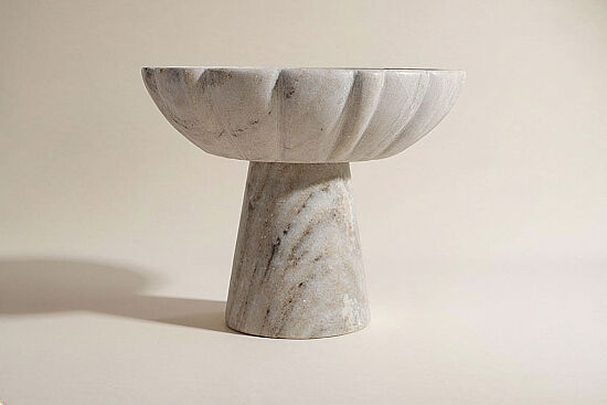 MERMER AYAKLI DEKORATİF KASE-BEJ-20X20X15 CM 2BWN-HSH-01 - 1
