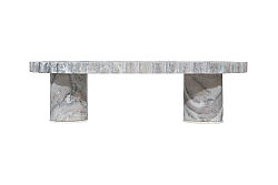 MERMER DEKORATİF AYAKLI TEPSİ -BEJ- 30X15X8 CM TRN-HSH-02 - 3