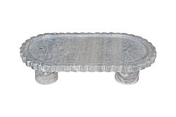 MERMER DEKORATİF AYAKLI TEPSİ -BEJ- 30X15X8 CM TRN-HSH-02 - 2