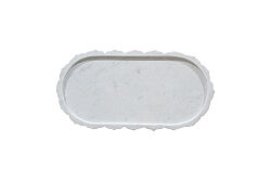 MERMER DEKORATİF AYAKLI TEPSİ -BEYAZ - 30X15X8 CM TRN-HSH-01 - 4
