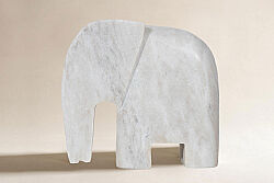 MERMER DEKORATİF FİL -BEJ-20X6.35X18.5 CM HDN-1385B - KERVAN