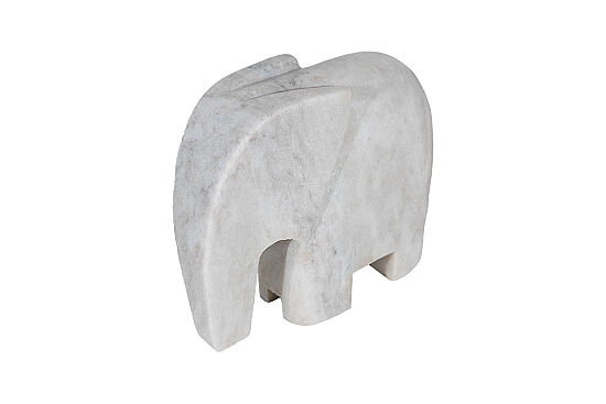 MERMER DEKORATİF FİL -BEJ-20X6.35X18.5 CM HDN-1385B - 3