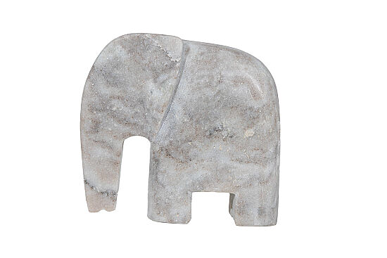 MERMER DEKORATİF FİL-BEYAZ- 20X6.35X18.5 CM HDN-HSH102 - 2