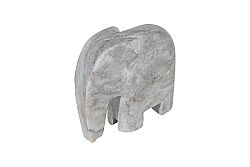MERMER DEKORATİF FİL-BEYAZ- 20X6.35X18.5 CM HDN-HSH102 - 3