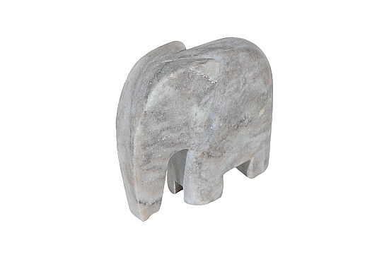 MERMER DEKORATİF FİL-BEYAZ- 20X6.35X18.5 CM HDN-HSH102 - 3