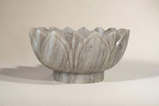 MERMER DEKORATİF KASE-BEJ- 15X15X7.5 CM BWN-475C - 1