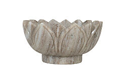 MERMER DEKORATİF KASE-BEJ- 15X15X7.5 CM BWN-475C - 2
