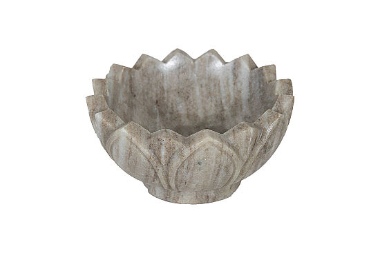 MERMER DEKORATİF KASE-BEJ- 15X15X7.5 CM BWN-475C - 3