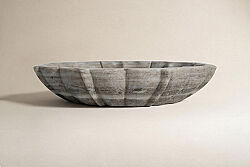 MERMER DEKORATİF KASE-BEJ - 30X30X5 CM BWN-1128A - KERVAN