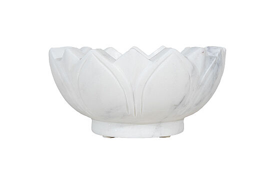 MERMER DEKORATİF KASE -BEYAZ -15X15X7.5 CM BWN-475B - 2