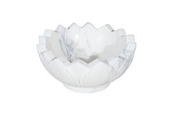 MERMER DEKORATİF KASE -BEYAZ -15X15X7.5 CM BWN-475B - 3