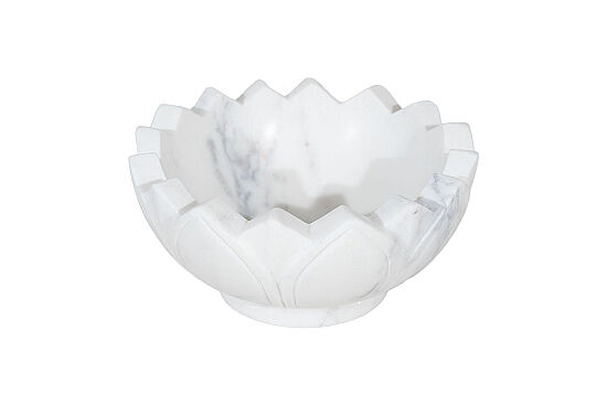 MERMER DEKORATİF KASE -BEYAZ -15X15X7.5 CM BWN-475B - 3