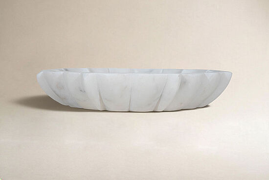 MERMER DEKORATİF KASE - BEYAZ-30X30X5 CM BWN-1128 - 1