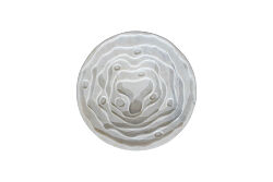 MERMER DEKORATİF YUVARLAK KASE -BEYAZ- 20X20X5 CM BWN-1171A - 3