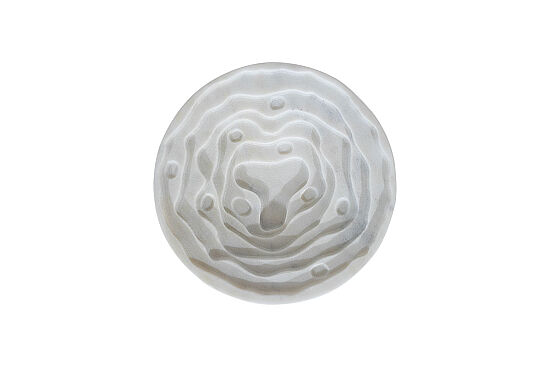 MERMER DEKORATİF YUVARLAK KASE -BEYAZ- 20X20X5 CM BWN-1171A - 3