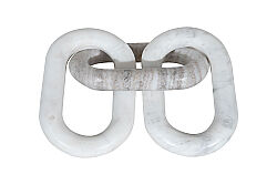 MERMER DEKORATİF ZİNCİR - BEYAZ/BEJ- 24X8.85X2 CM HDN-1105A - 3