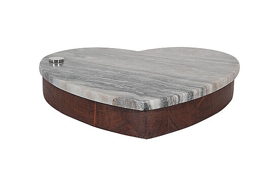 MERMER KALPLİ PEYNİR BIÇAK SETİ- NİKEL KAPLAMA / BEJ MERMER- KUTULU 30X30X5 CM CUTN-518A - 2