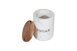 MERMER KAVANOZ AHŞAP KAPAKLI - ŞEKER-BEYAZ- 10X10X14 CM BXN-HSH-02 - 3