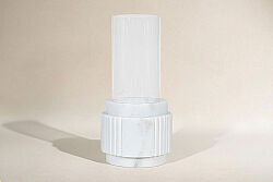 MERMER MUMLUK -CAM & BEYAZ MERMER- 11.5X11.5X10 CM CHN-HSH-02 - KERVAN