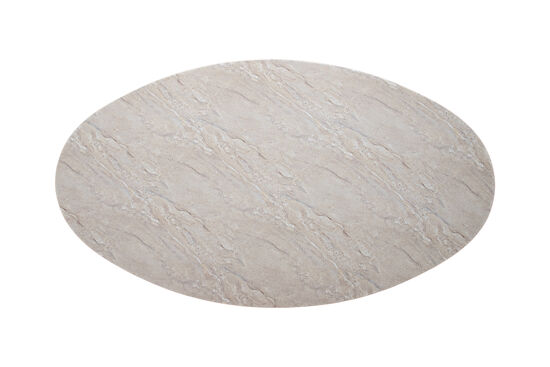 MERMER OVAL YEMEK MASASI BEJ 200x110x75cm (#MKT13) - 3